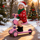 Scooter Infantil Deluxe com Assento & Rodas LED – Suporta até 100 kg