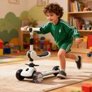 Scooter Infantil Deluxe com Assento & Rodas LED – Suporta até 100 kg