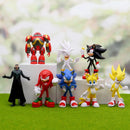 Kit 8x Bonecos Sonic - The Hedgehog - Edição Limitada
